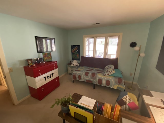 living room featuring carpet flooring