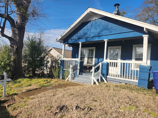 bungalow with covered porch