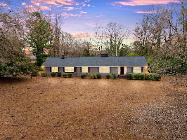 view of ranch-style house