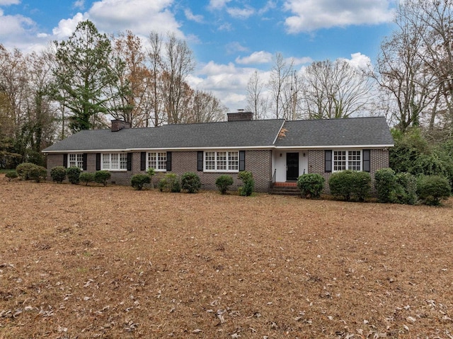 view of ranch-style house