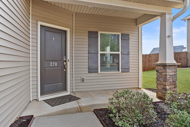 view of property entrance