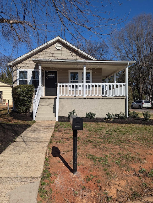 view of front of home with a porch