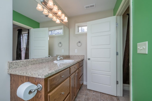 bathroom featuring vanity