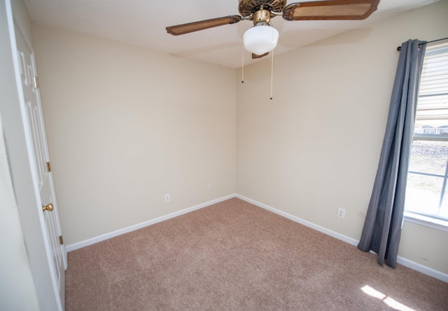 empty room with light colored carpet