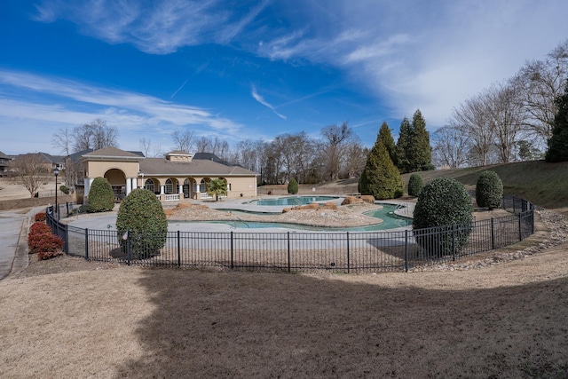 view of pool