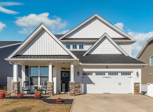 craftsman-style house featuring a porch