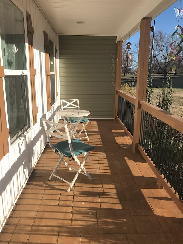 balcony with covered porch