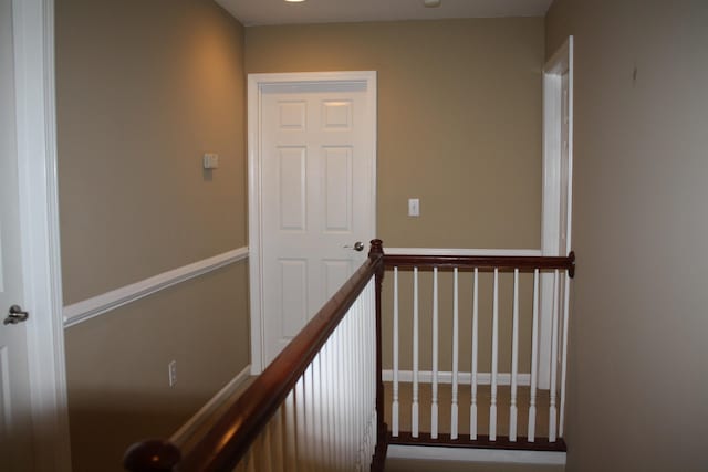 staircase with baseboards