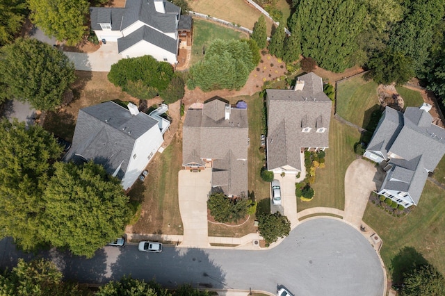 bird's eye view featuring a residential view