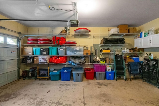 storage area with a garage