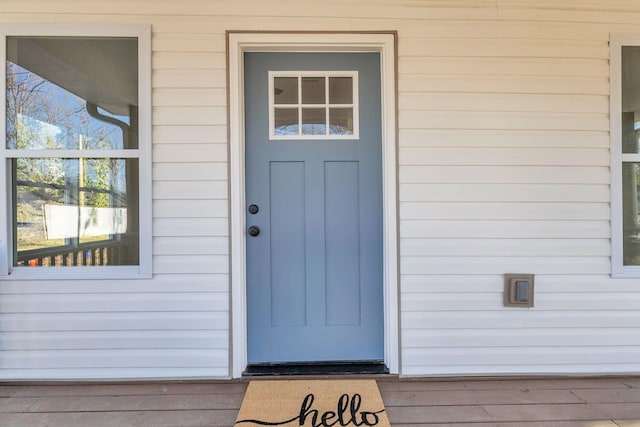 view of entrance to property