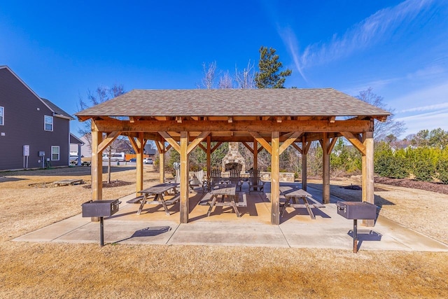 view of home's community with a gazebo