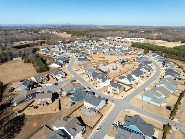 birds eye view of property featuring a residential view