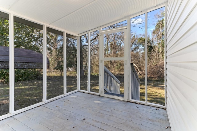340 W Peachtree, Woodruff, SC 29388 - view of unfurnished sunroom