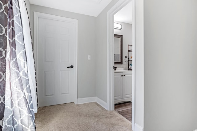 340 W Peachtree, Woodruff, SC 29388 - hallway with carpet floors and baseboards