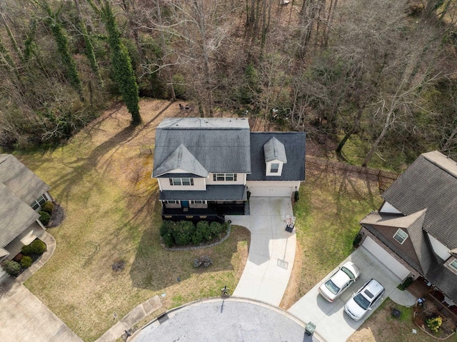 birds eye view of property