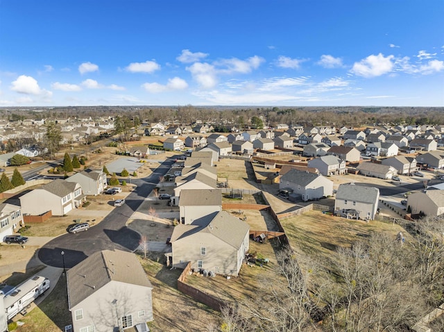 aerial view featuring a residential view