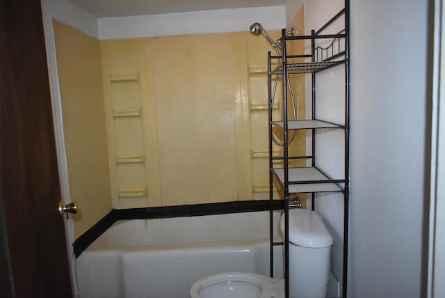 full bath with toilet and  shower combination