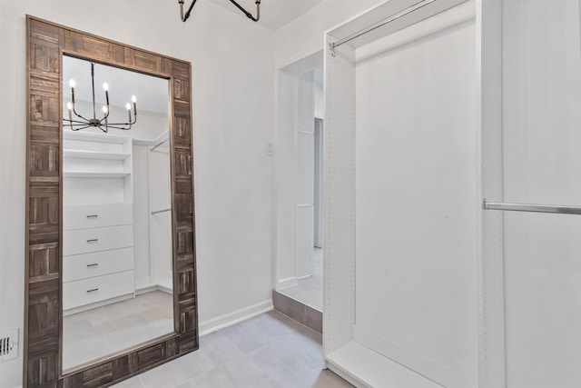 bathroom featuring visible vents and baseboards