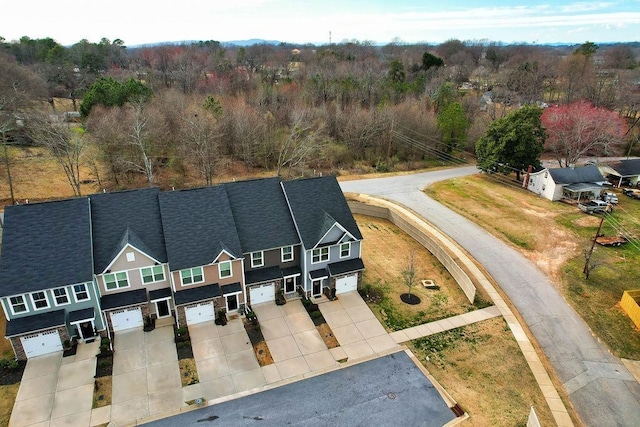 aerial view with a view of trees