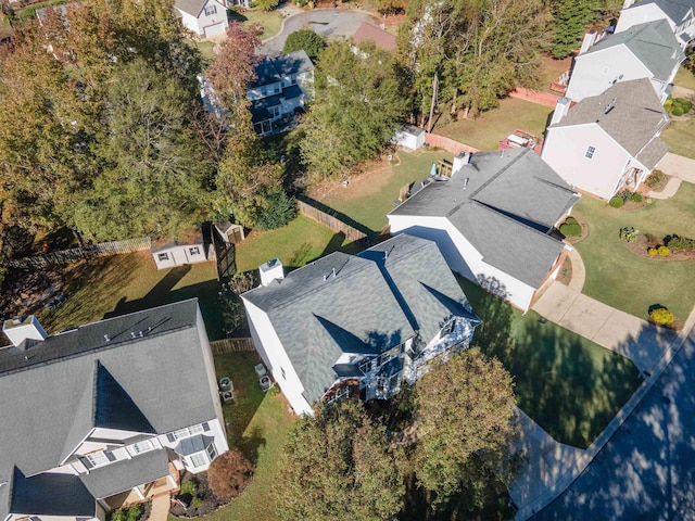 birds eye view of property featuring a residential view