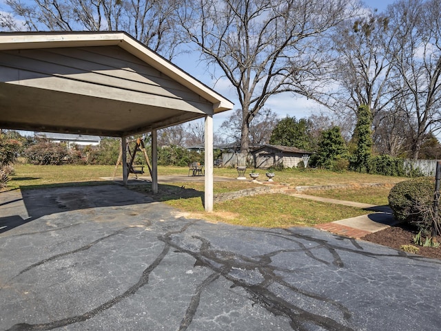 exterior space featuring an outbuilding