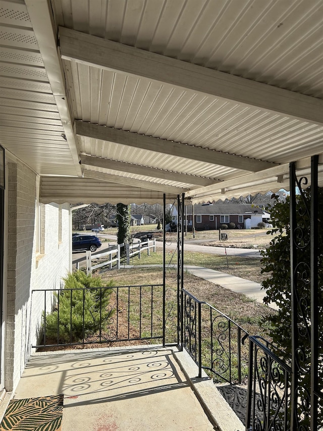 view of patio / terrace with a porch