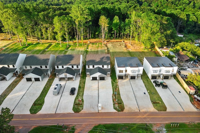 aerial view featuring a residential view