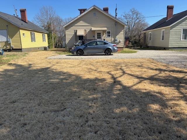 exterior space featuring a yard