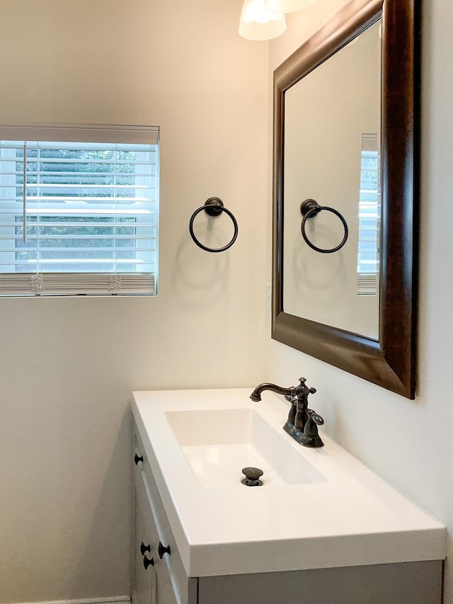 bathroom with vanity