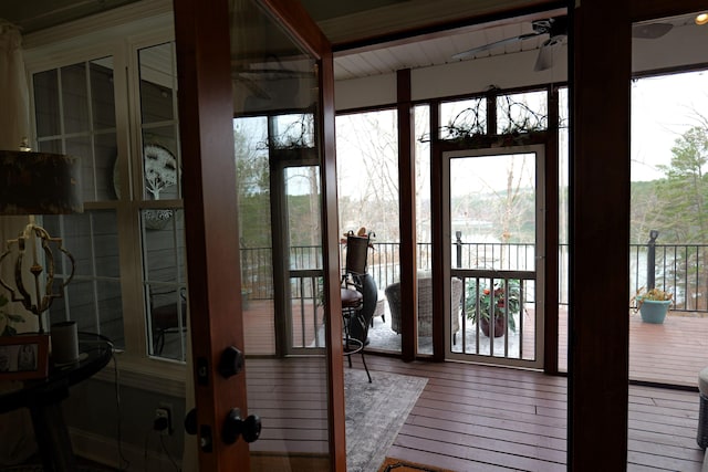 view of sunroom / solarium