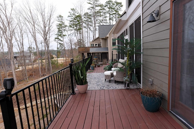 view of wooden terrace