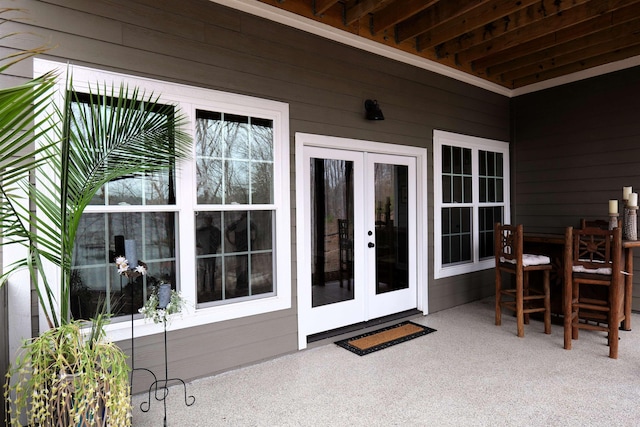 view of patio / terrace with french doors