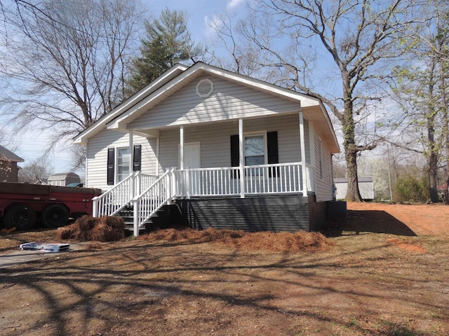 bungalow with covered porch