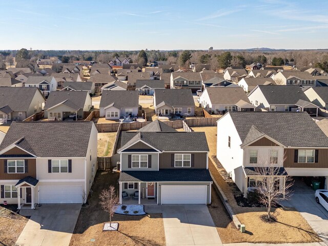 drone / aerial view featuring a residential view
