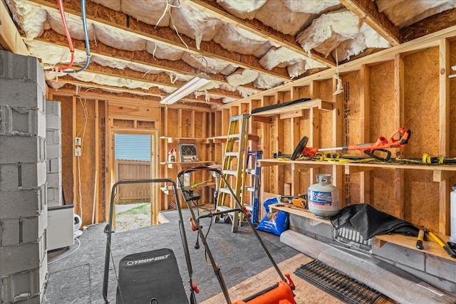 view of storage room