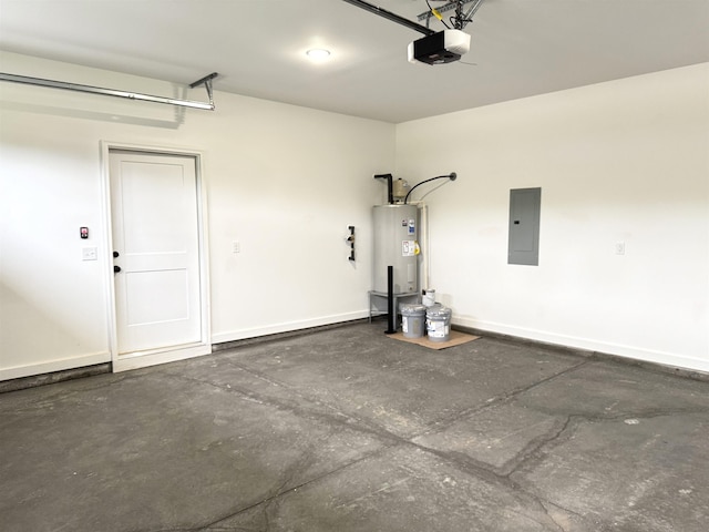 732 Corn Ml, Cowpens, SC 29330 - garage with water heater, a garage door opener, electric panel, and baseboards
