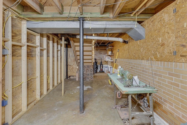 129 Canty, Gaffney, SC 29341 - view of unfinished basement
