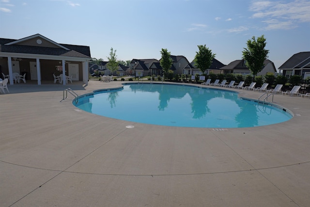 2054 Lachaise, Moore, SC 29369 - community pool featuring a patio, a residential view, and fence