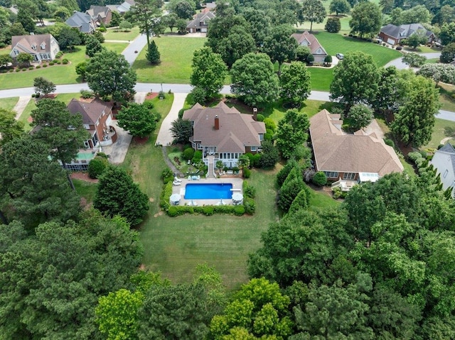 394 Old S, Duncan, SC 29334 - aerial view of property and surrounding area featuring nearby suburban area and a pool area