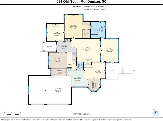 394 Old S, Duncan, SC 29334 - property floor plan