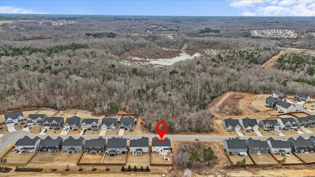 2046 Bluet, Woodruff, SC 29388 - bird's eye view with a wooded view and a residential view