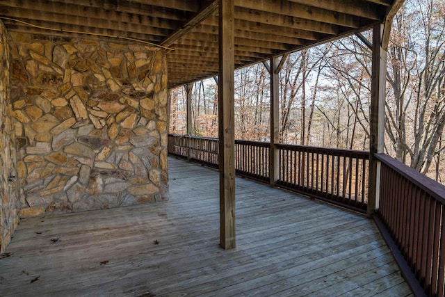 144 Lakeshore, Chesnee, SC 29323 - view of wooden deck