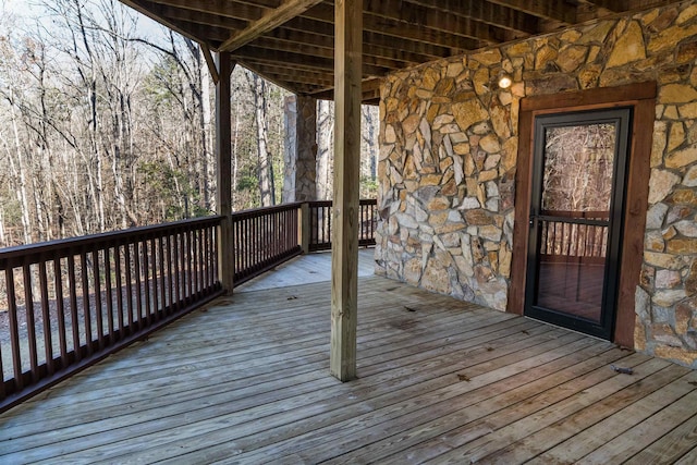 144 Lakeshore, Chesnee, SC 29323 - view of wooden deck