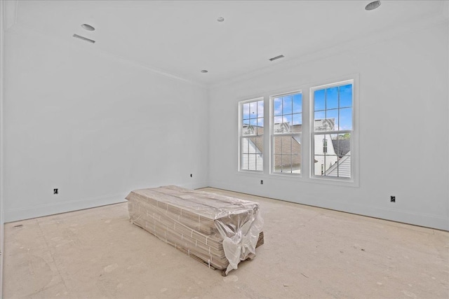 138 Silver Hl, Spartanburg, SC 29302 - spare room with ornamental molding, visible vents, and baseboards