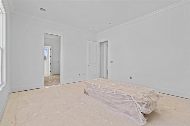 138 Silver Hl, Spartanburg, SC 29302 - unfurnished bedroom featuring ornamental molding and baseboards