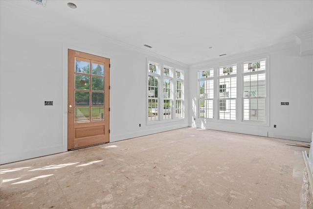 138 Silver Hl, Spartanburg, SC 29302 - interior space featuring baseboards and ornamental molding
