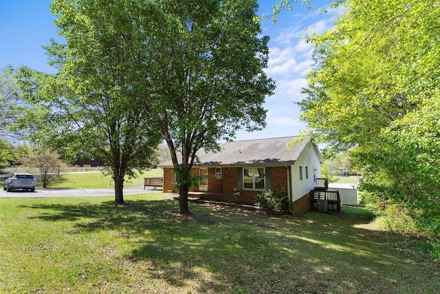 221 Lakeview, Liberty, SC 29657 - exterior space with a front yard and brick siding