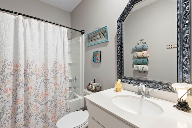 122 Aleppo, Greer, SC 29651 - bathroom featuring toilet, shower / tub combo, and vanity