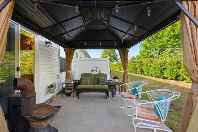 122 Aleppo, Greer, SC 29651 - view of patio with a gazebo and outdoor lounge area